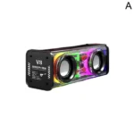 Mecha V8 Transparent 10W RGB Colorful Lights Bluetooth Speaker