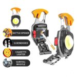 Rechargeable Keychain Survival Light with Lighter