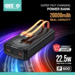 Offer! Geeoo P600 20000mAh 22.5W Fast Charging Power Bank with Built-in Cable - Image 2